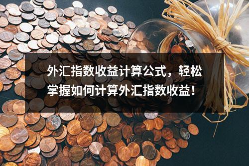 外汇指数收益计算公式，轻松掌握如何计算外汇指数收益！